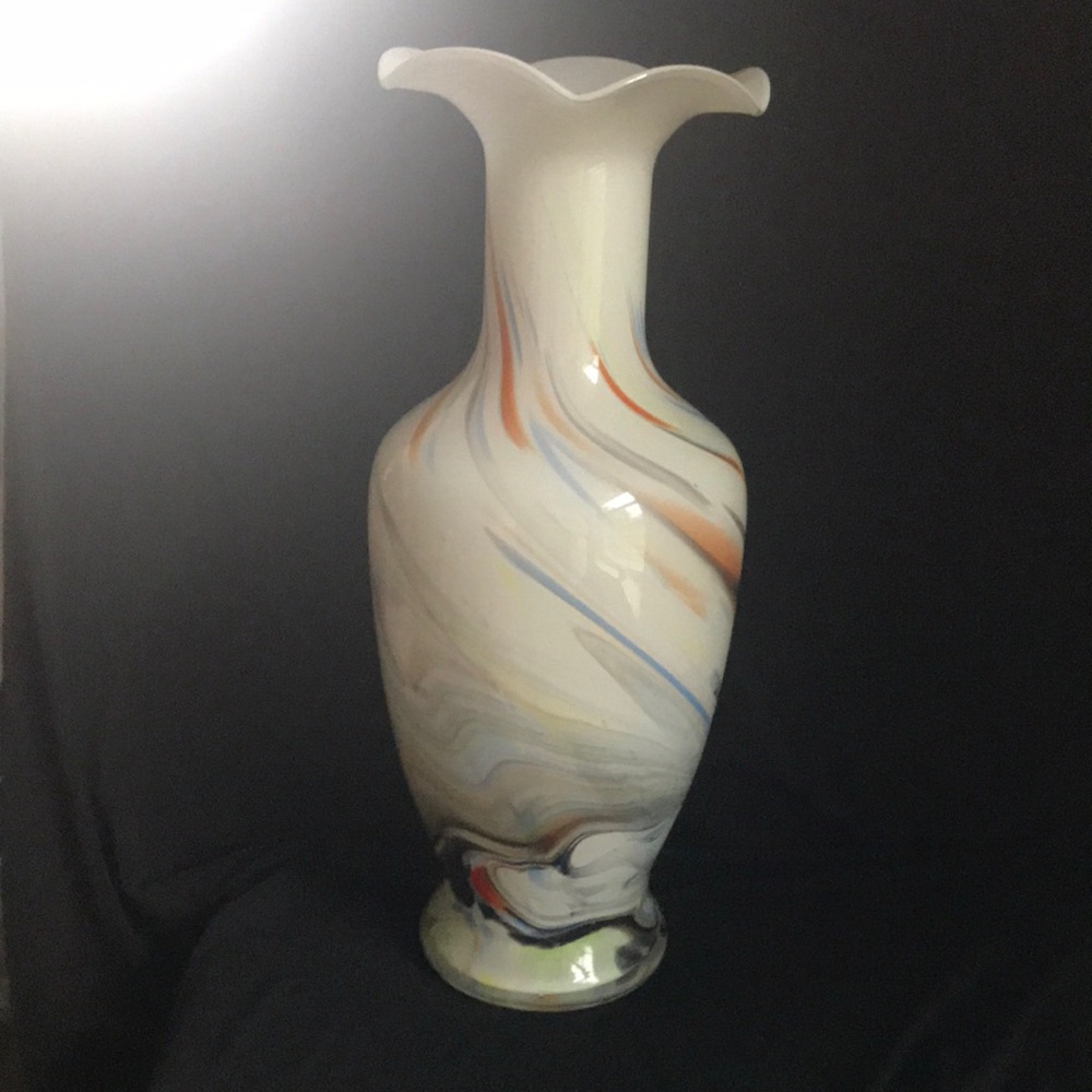 Hand Blown Art Glass Vase